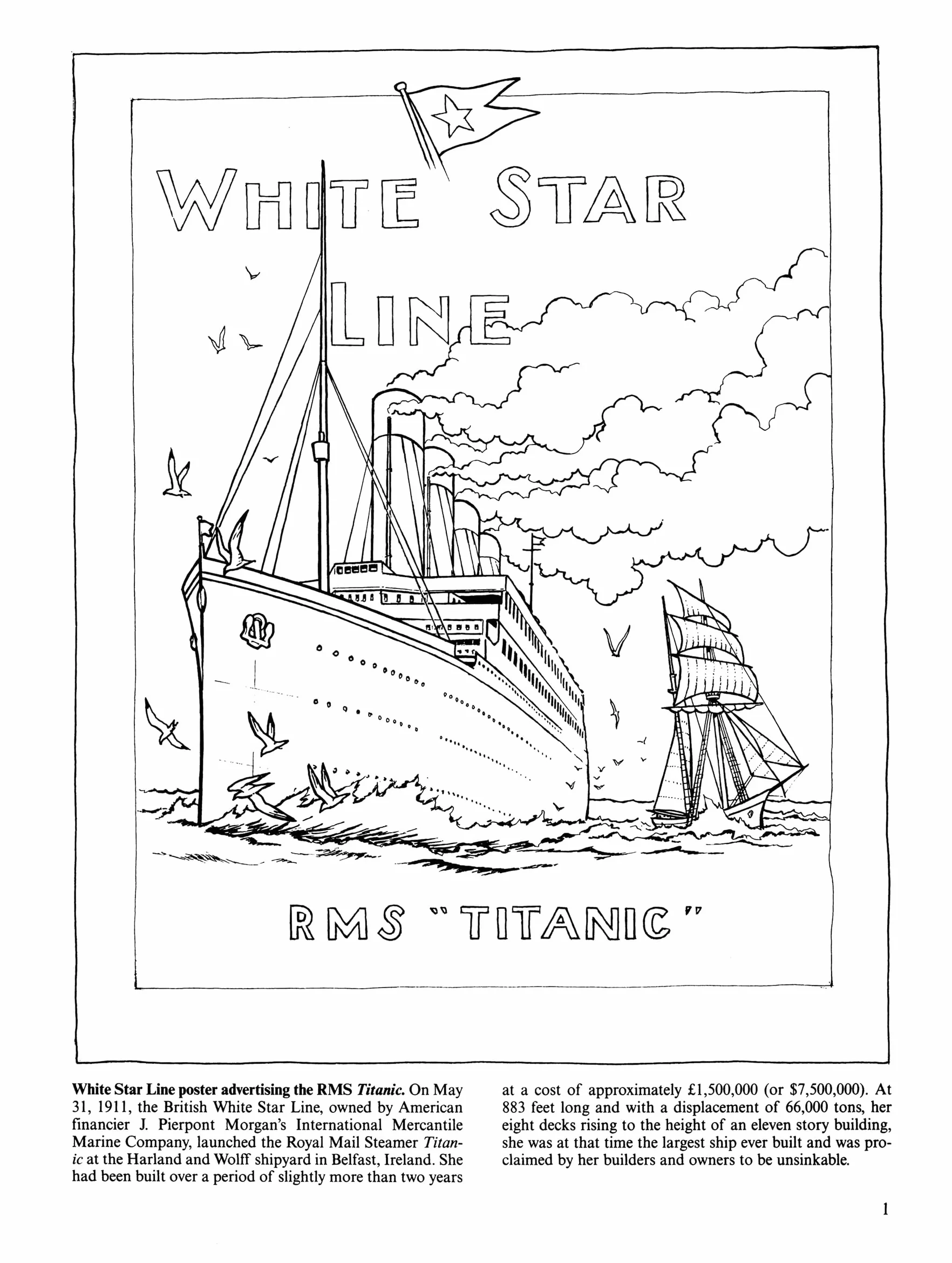 The Titanic Coloring Book
