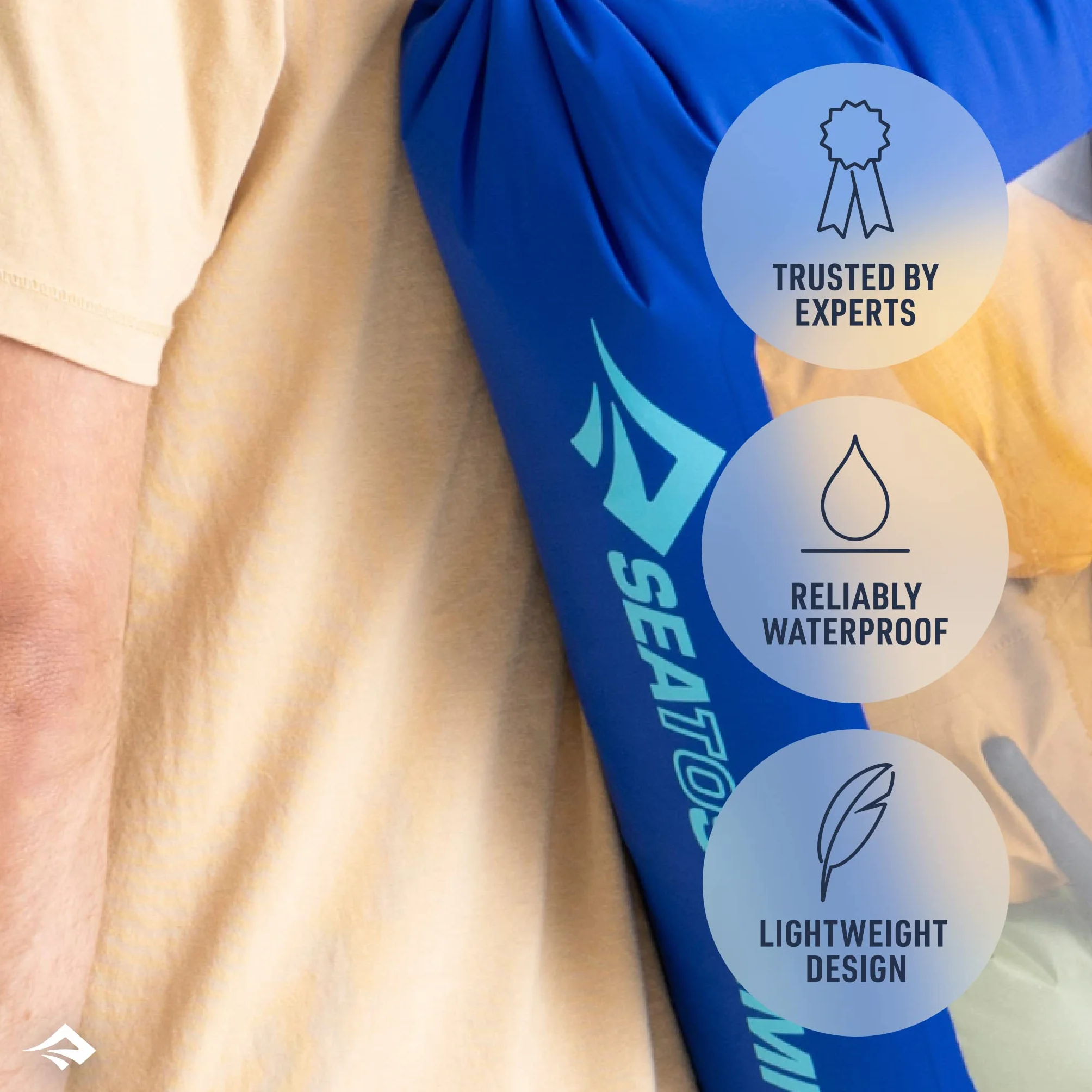 Sea to Summit Lightweight Dry Bag View 8L - Wodoszczelna, wszechstronna torba, 8L, rozmiar 8L, kolor Surf The Web