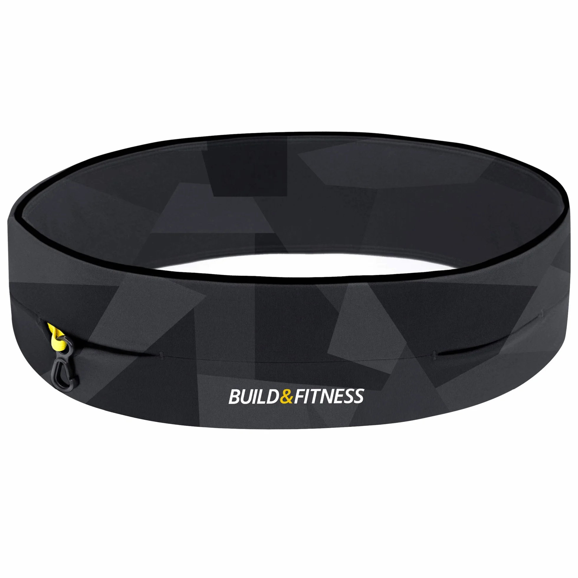 Pasek do biegania Build & Fitness z klapką, uchwyt na telefon, klips na klucze