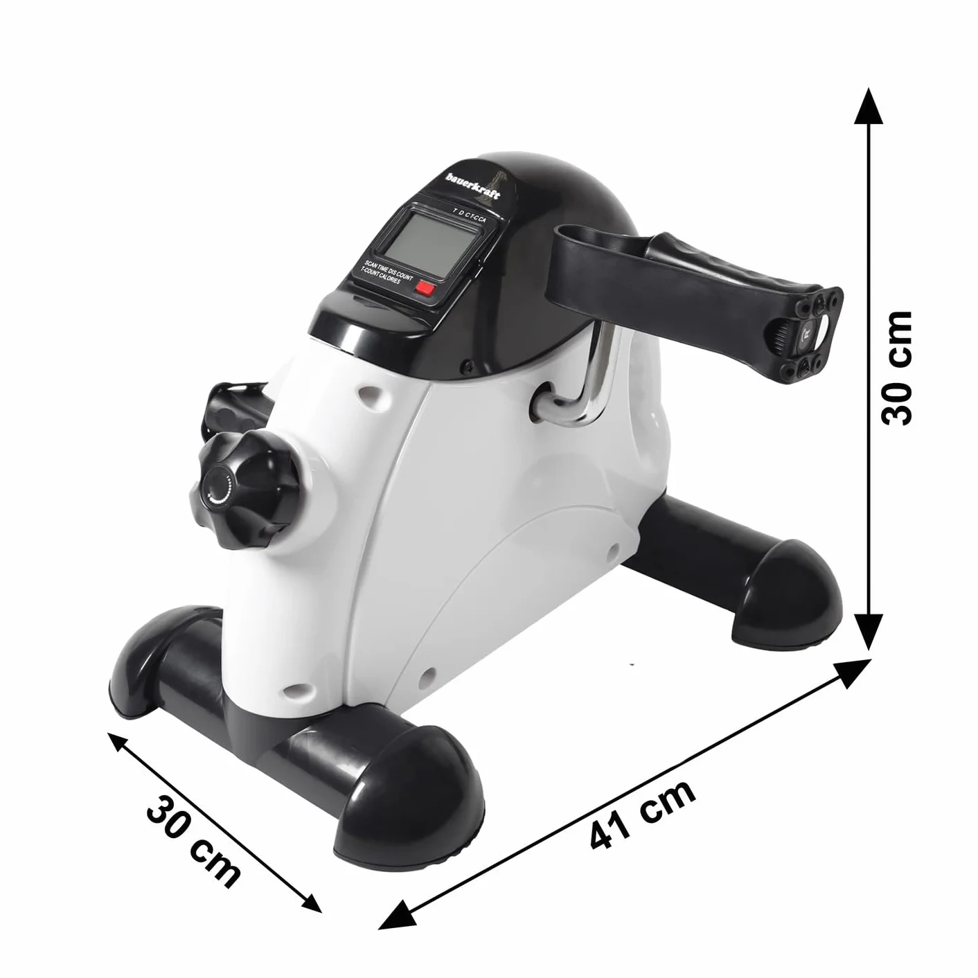 Kompaktowy rower treningowy rotor do ćwiczen rowerek rehabilitacyjny 2w1 biały