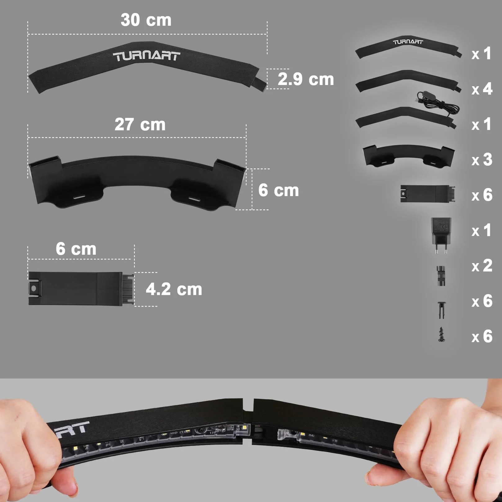 Turnart Oświetlenie tarczy do darta 360° Pro z regulacją jasności Steeldart 90 LED