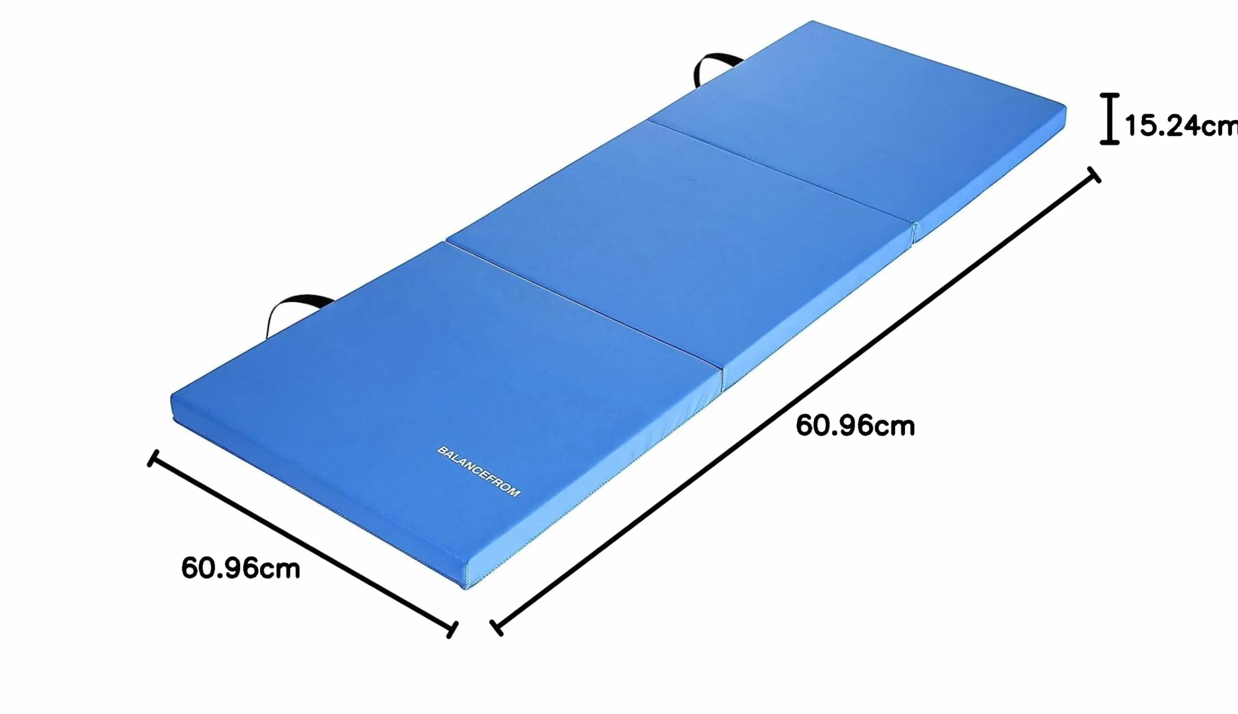 BalanceFrom Mata do ćwiczeń składana 180 cm x 60 cm ochronna podłoga
