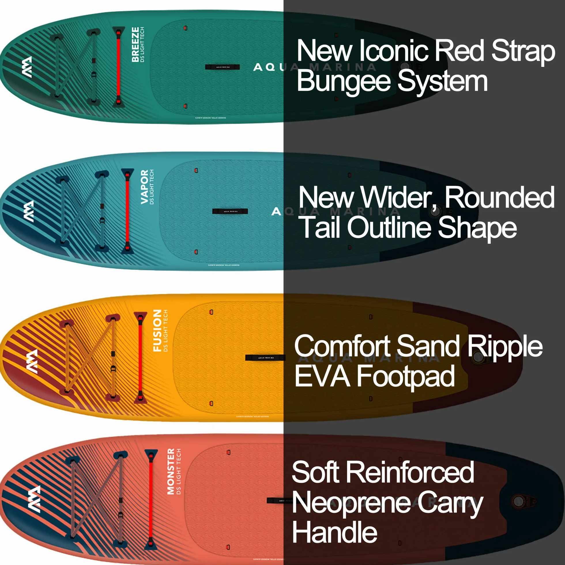 Aqua Marina Vapour Sup, niebieski/czarny, jeden rozmiar