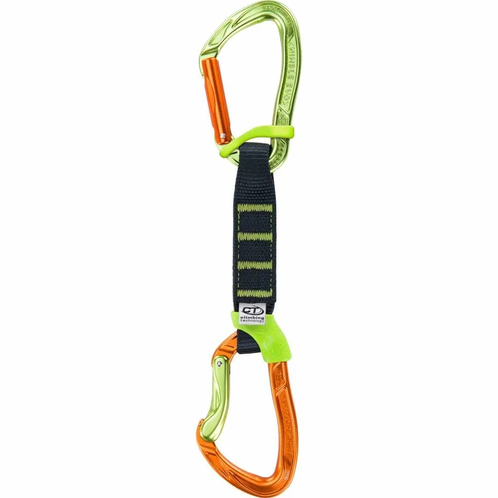 Climbing Technology Nimble Fixbar Ekspres Wspinaczkowy 12 cm Zielony Pomarańczowy
