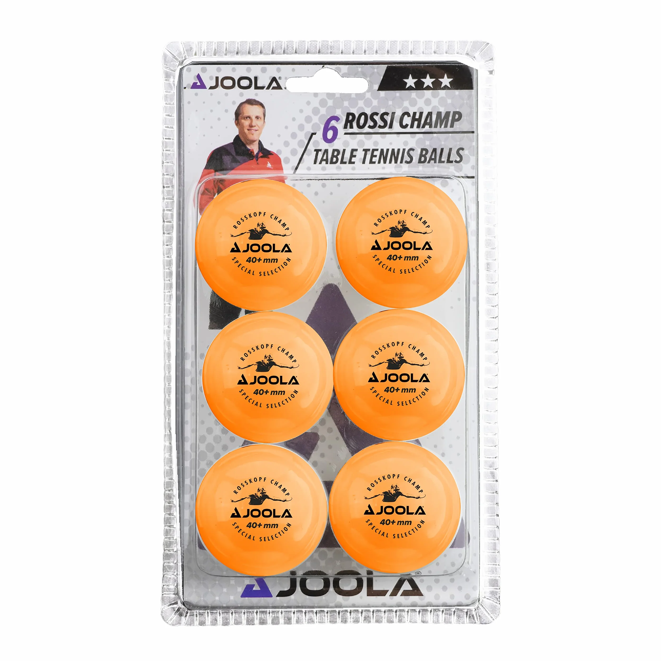 JOOLA Unisex – Rossi Champ 40+ piłki do tenisa stołowego dla dorosłych