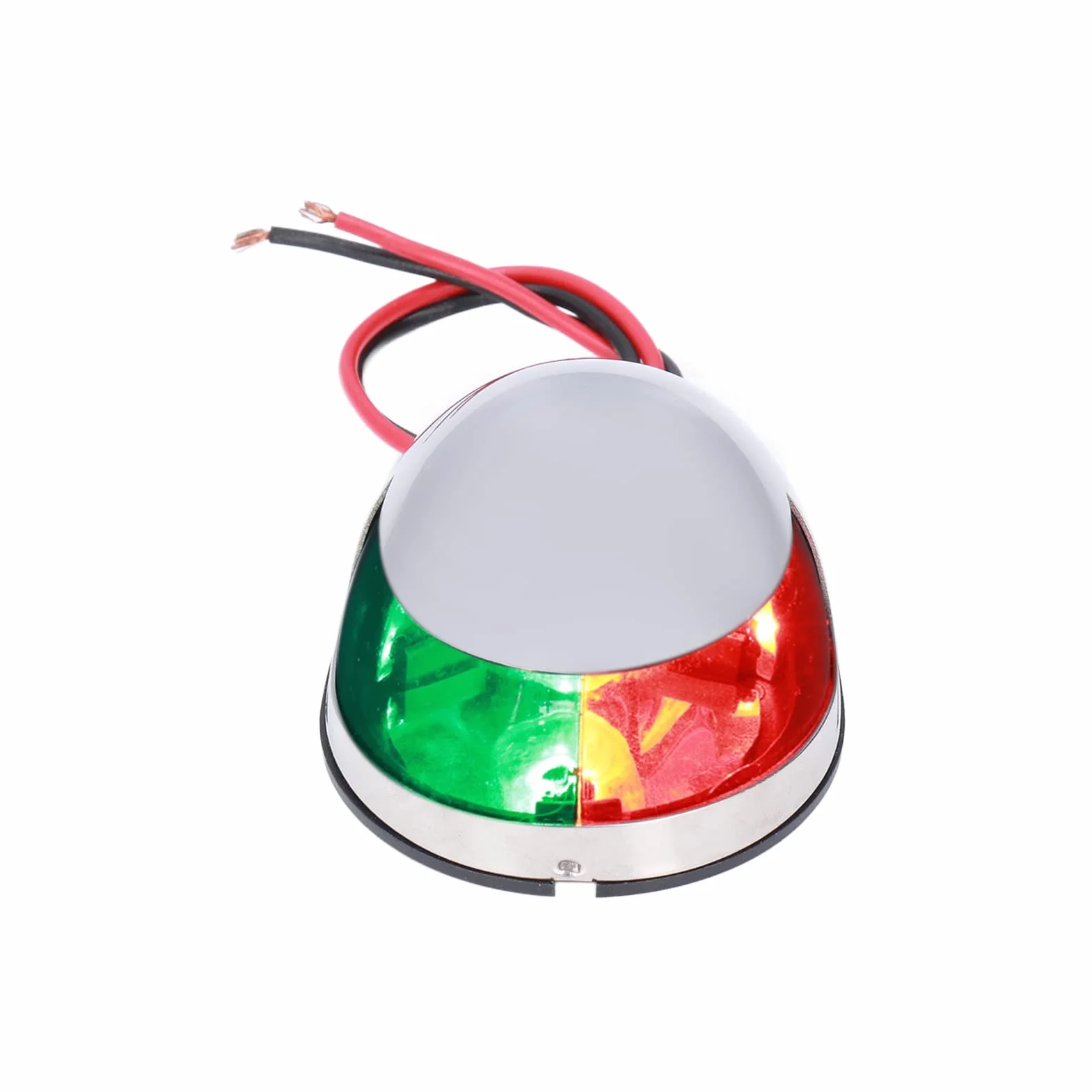 Fydun 8W 12V Morskie Światła Nawigacyjne LED Czerwone Zielone Stal Nierdzewna Wodoodporny