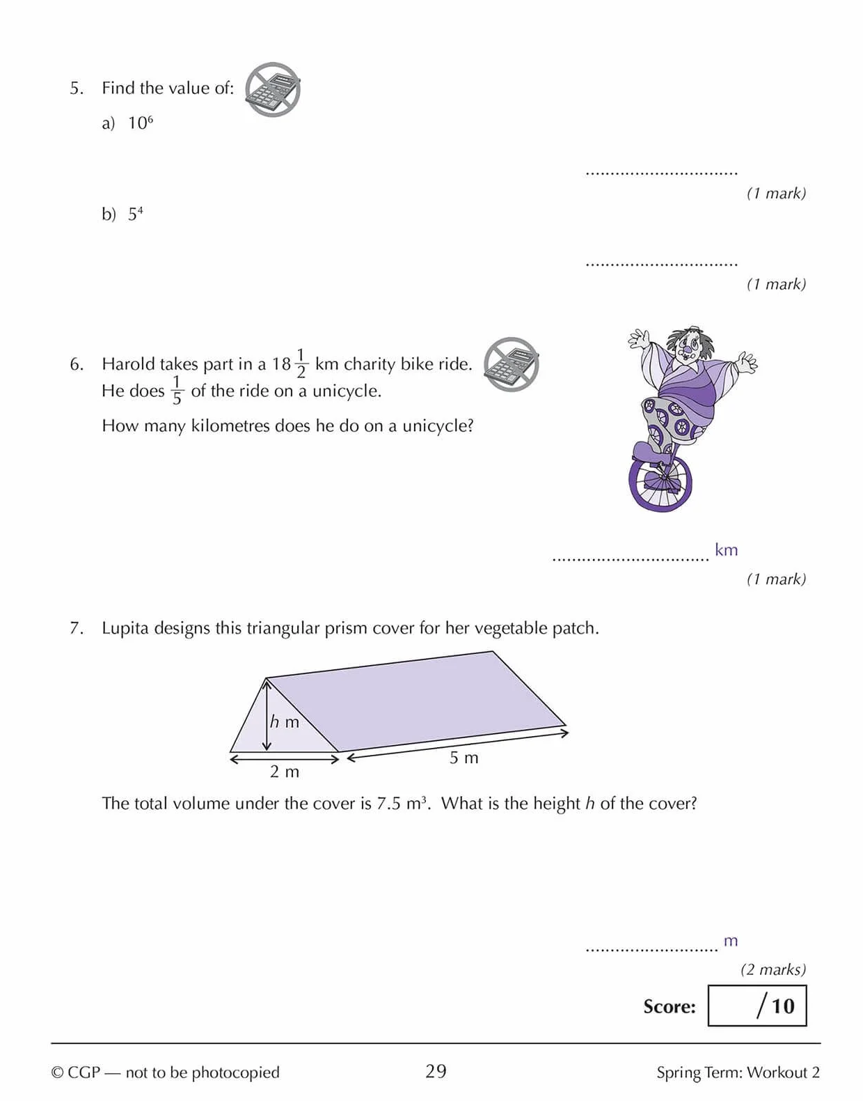 KS3 Year 8 Maths 10-Minute Weekly Workouts