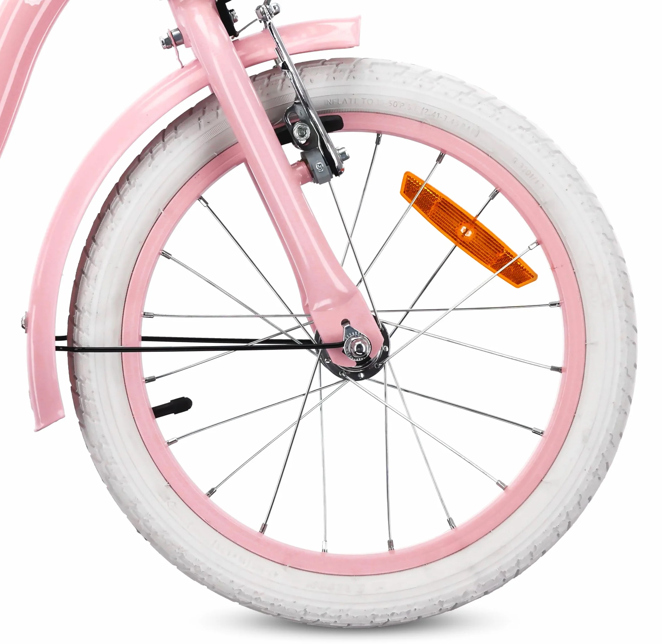 FLOWER BIKE Rower dziewczęcy 14 cali 16 cali z pchaczem i kołami treningowymi