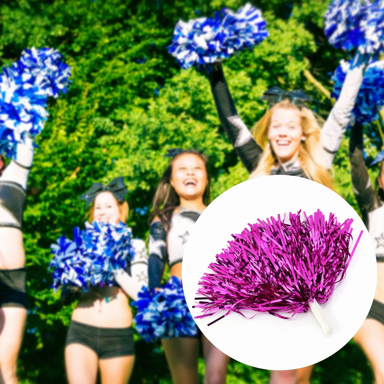 DeWin Pom-Pom Girls sportowe pompony Cheer Party Akcesoria taneczne