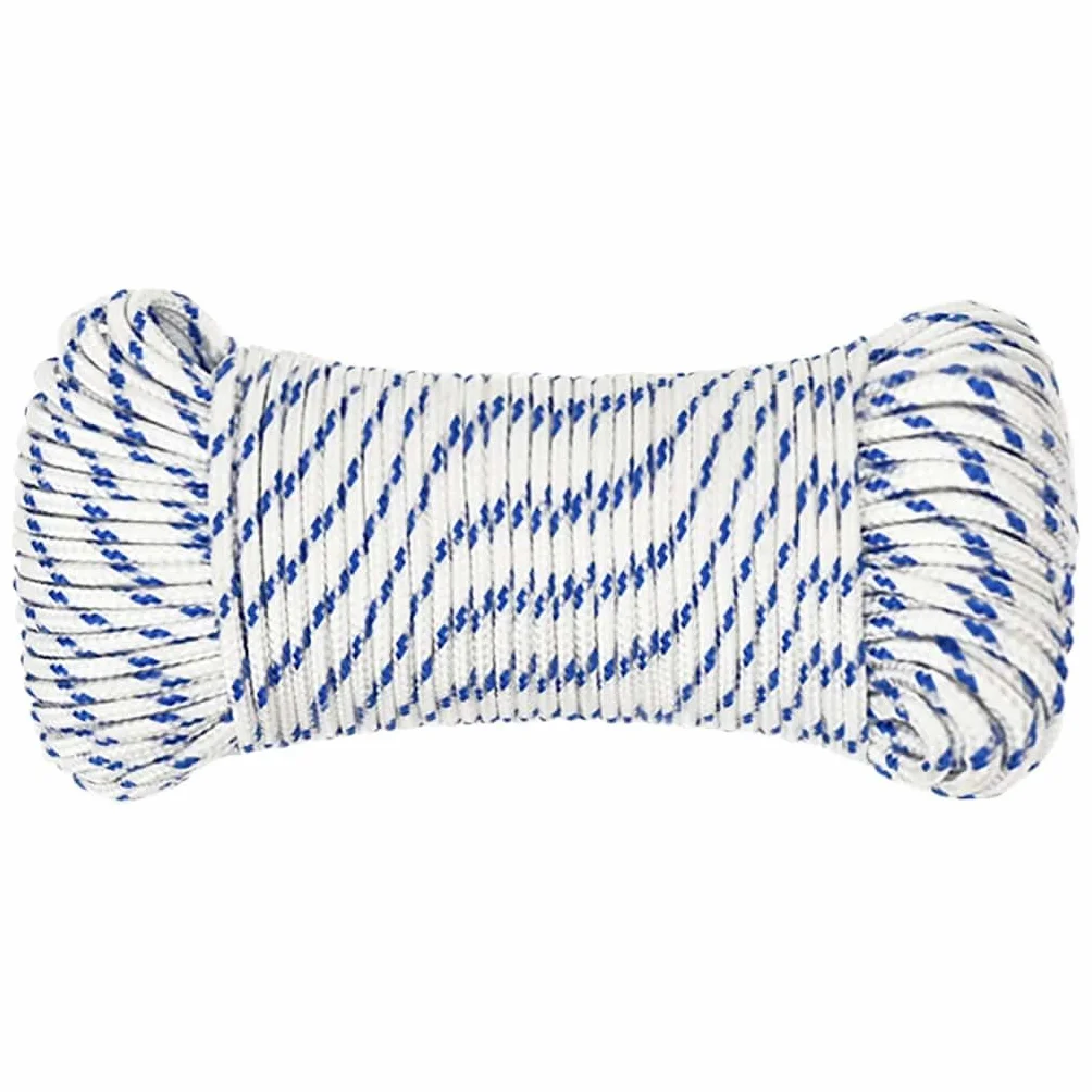 Linka żeglarska polipropylenowa 4 mm 25 m biała vidaXL