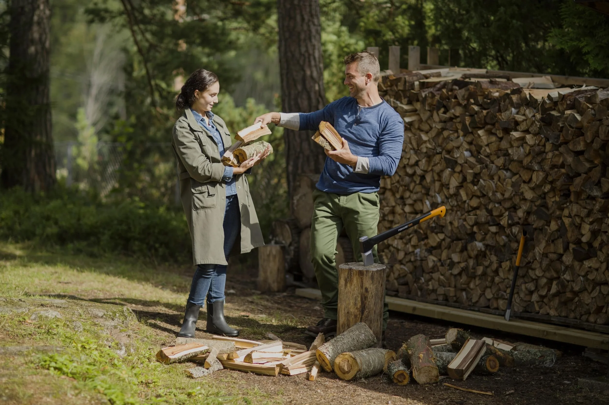 Fiskars X-Series Siekiera, Czarny/Pomarańczowy, X25/77 cm