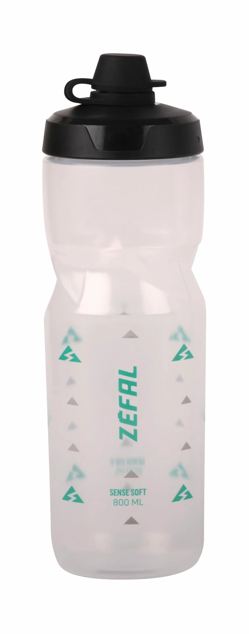 ZEFAL Sense Soft 80 butelka na wodę bez błota, przezroczysta, 800 ml