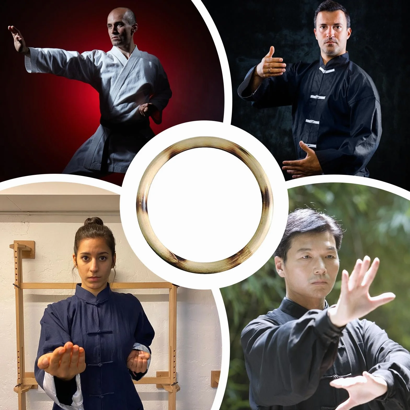 Pierścień treningowy Rattan, Wing Chun dla pisarza, przenośny kompaktowy sprzęt do ćwiczeń i sprzęt treningowy Kung Fu dla kobiet i mężczyzn