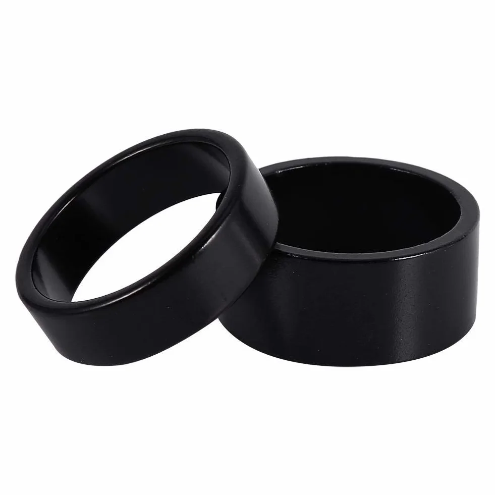 4 szt. Zestaw słuchawkowy do roweru, podkładka do widelca przedniego ze stopu aluminium, 5 mm, 10 mm, 15 mm, 20 mm, do roweru górskiego, szosowego (niebieski)
