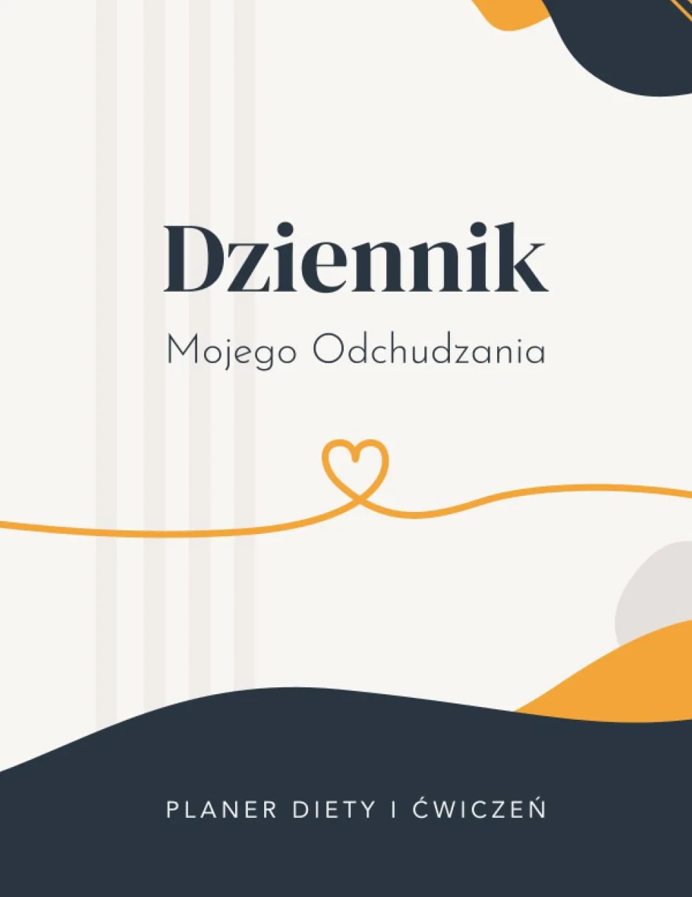 Dziennik Mojego Odchudzania Fit Planer Kalendarz do Zapisywania Diety i Ćwiczeń Fitness: Notatnik Dietetyczny Odżywiania z Wykresem i Miejscem na Przepisy Metamorfoza Ciała Zdrowe Odchudzanie