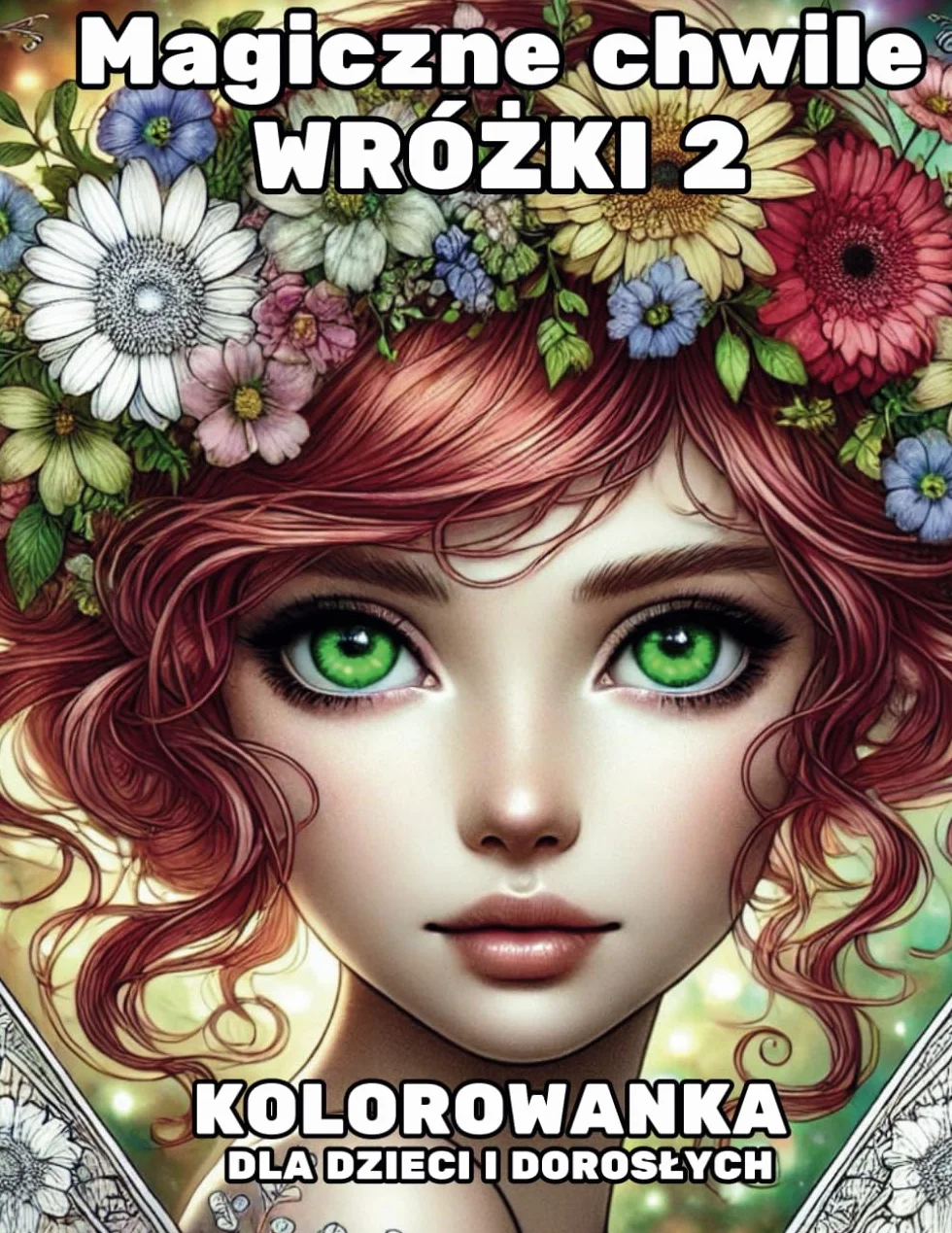Wróżki 2 - kolorowanka dla dzieci i dorosłych: Magiczne chwile: kolorowanka antystresowa dla dorosłych i dzieci
