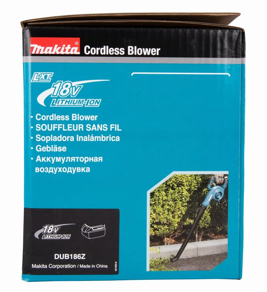 Makita DUB186Z 18V Li-ion LXT Dmuchawa - Baterie i Ładowarka Nie Są Dołączone