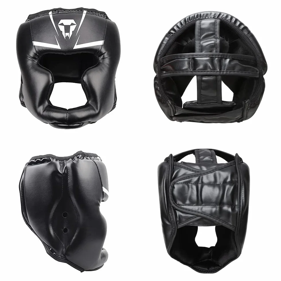 LangRay Kask bokserski z siatką do kickboxingu, sparingu, karate i taekwondo