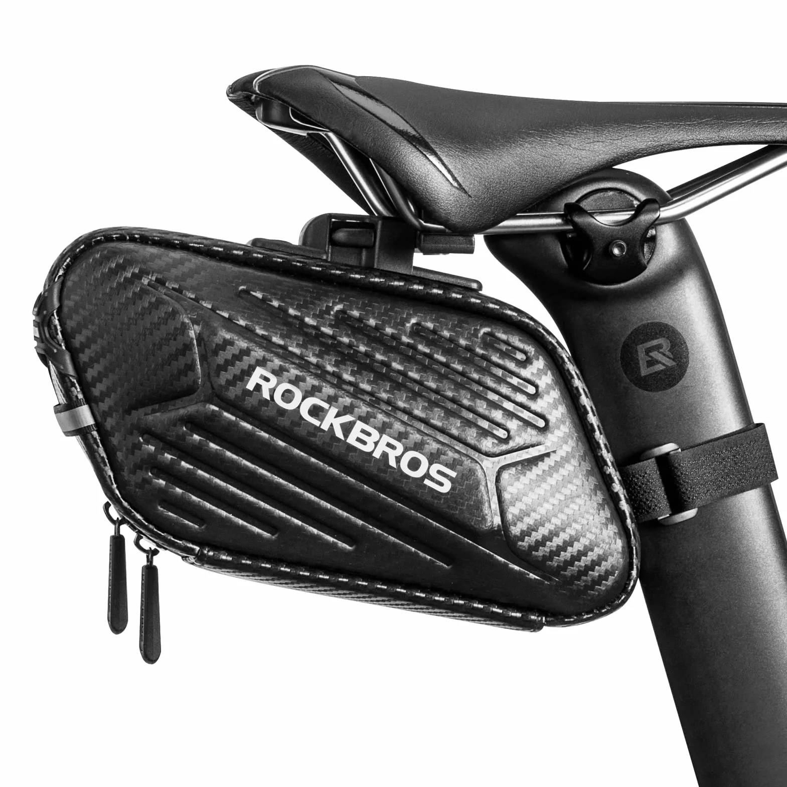 ROCKBROS Torba Podsiodłowa na Rower MTB, Wyścigowy, Składany, Wodoszczelna, Odporna na Zarysowania, ok. 1,5 L