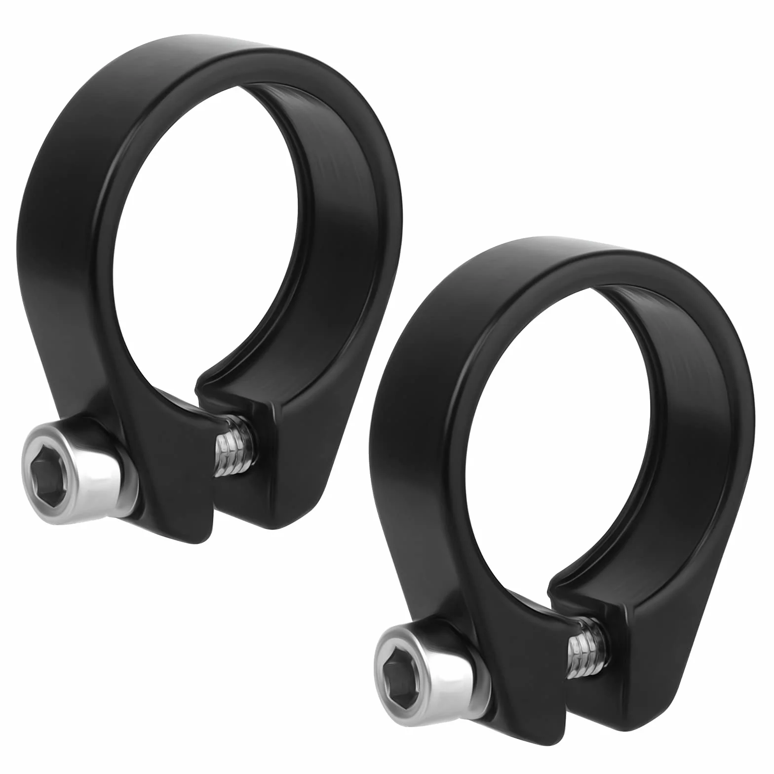 Zacisk sztycy rowerowej 27,2 mm ze stopu aluminium szybkie odpinanie czarny kołnierz do roweru MTB