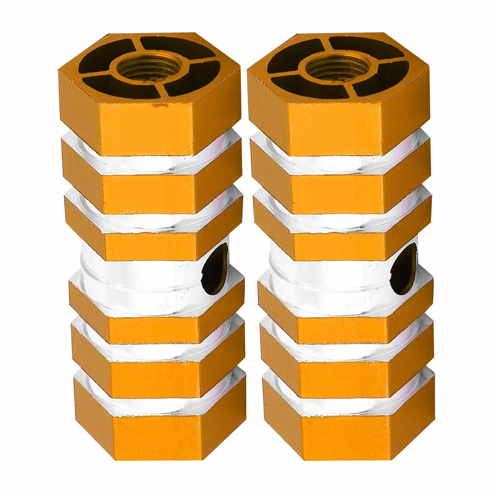 Kołki Rowerowe Ze Stopu Aluminium Do Rowerów Górskich Tylne Kołki Kaskaderskie (złoto)