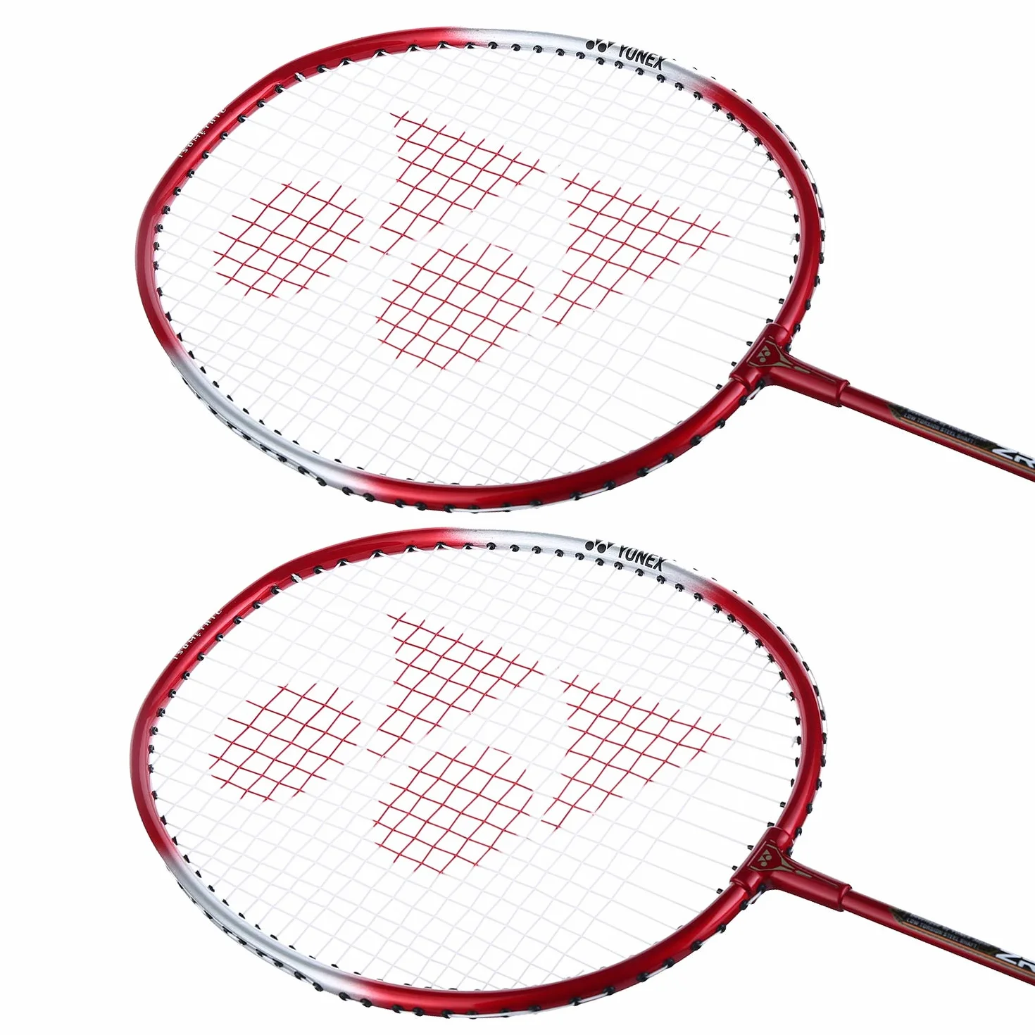 Yonex Lekka aluminiowa rakieta do badmintona ZR 100 z pełną osłoną, zestaw 2 szt. | Wyprodukowano w Indiach