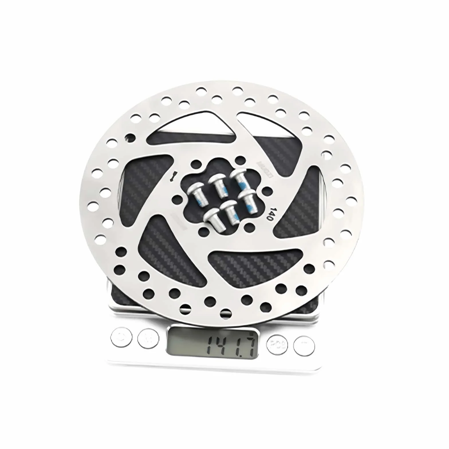 TRKIMAL Zestaw tarcz hamulcowych 140/160/180 mm ze stali nierdzewnej z 12 śrubami do rowerów MTB