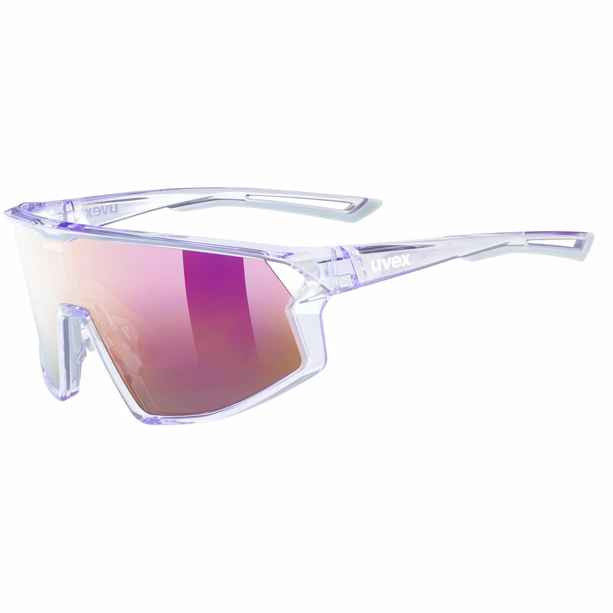 uvex Skyryse okulary sportowe transparent purple lavender mirror One Size