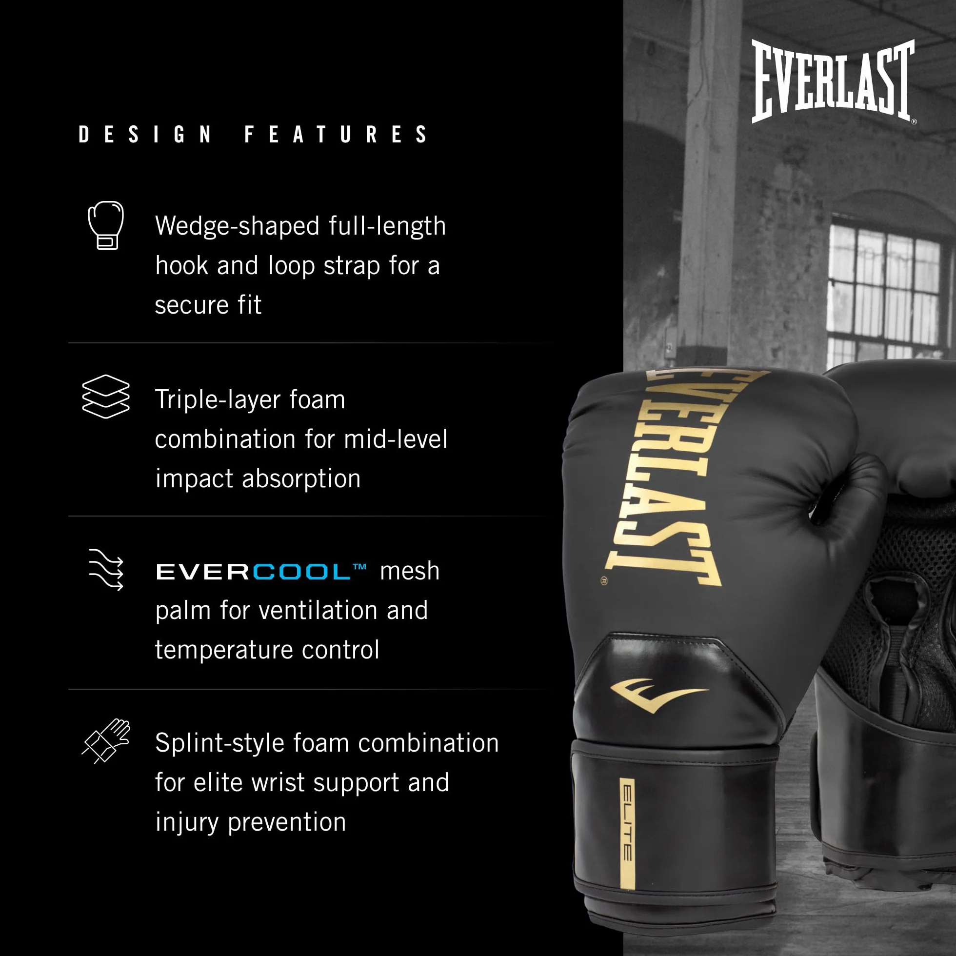 Everlast Pro Style Elite Ćwiczenia treningowe rękawice bokserskie do sparingów, ciężkich toreb i rękawiczek