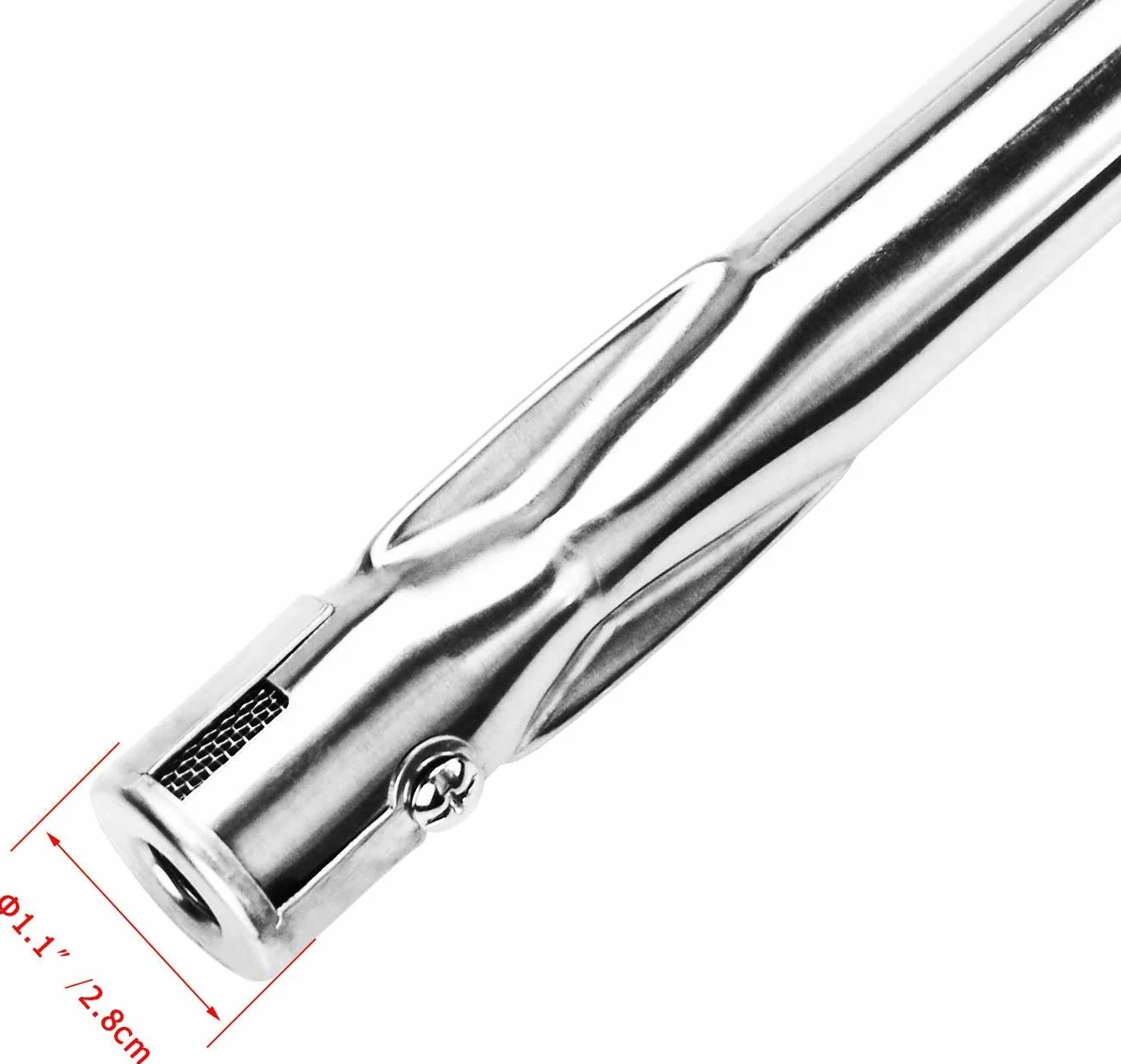 7507 68,6 cm rura palnika ze stali nierdzewnej do Weber Spirit serii 200 Spirit E210, E200, S210, S200, Spirit 500 Grill (z bocznym sterowaniem)