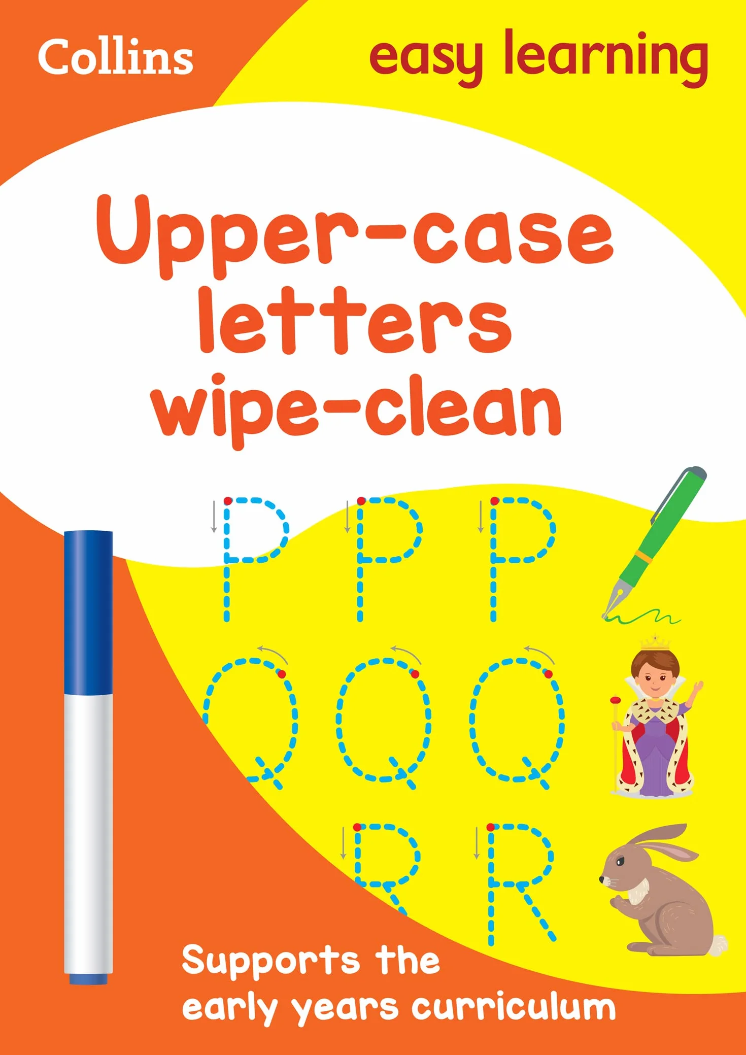 Upper Case Letters Age 3-5 Wipe Clean Activity Book: Ideal for home learning