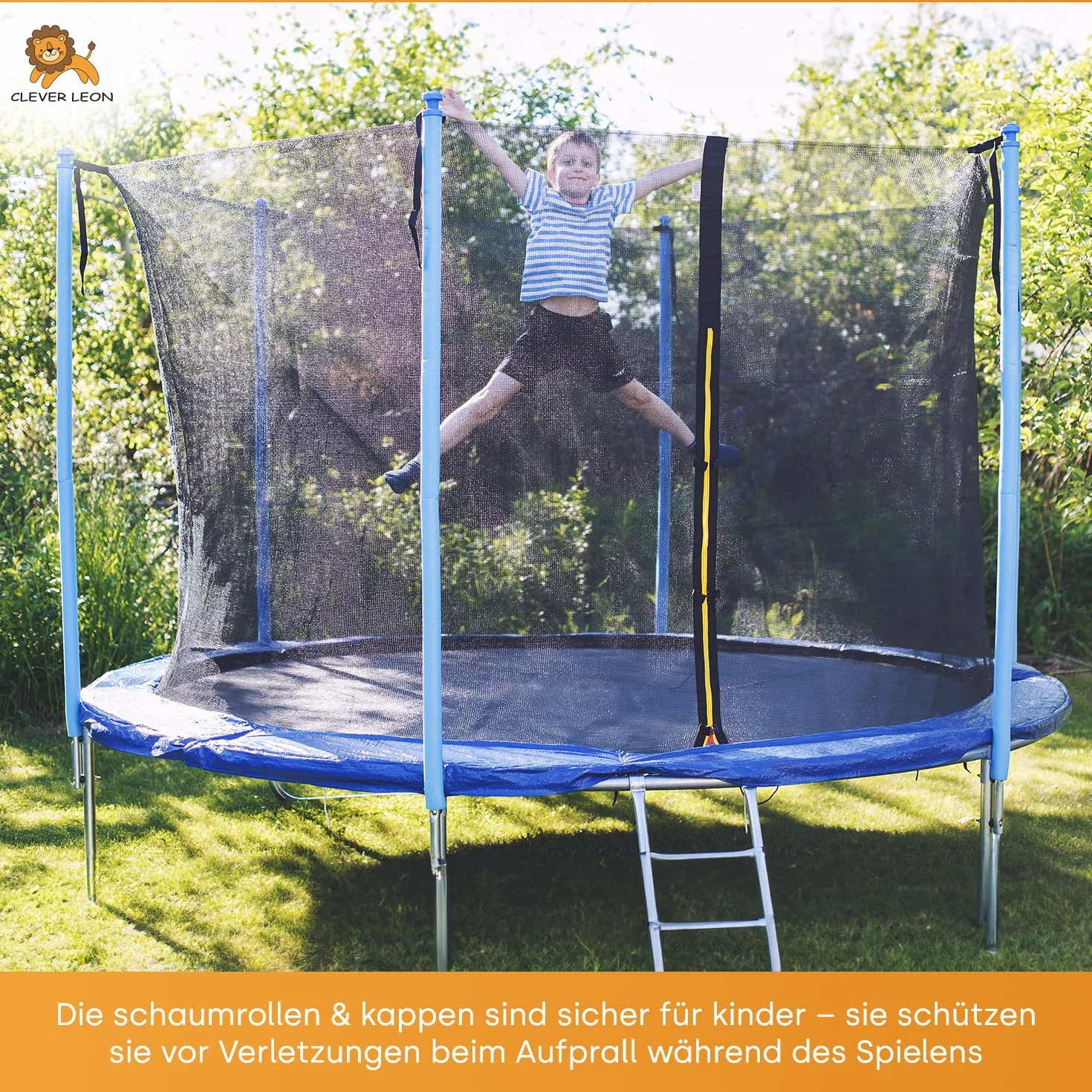 6 x 180cm osłona pianka gąbka na słupki rurki trampoliny SZARA; pianki do trampolin 180 cm na 6 słupków- uniwersalne osłony do trampoliny ogrodowej podwórkowej