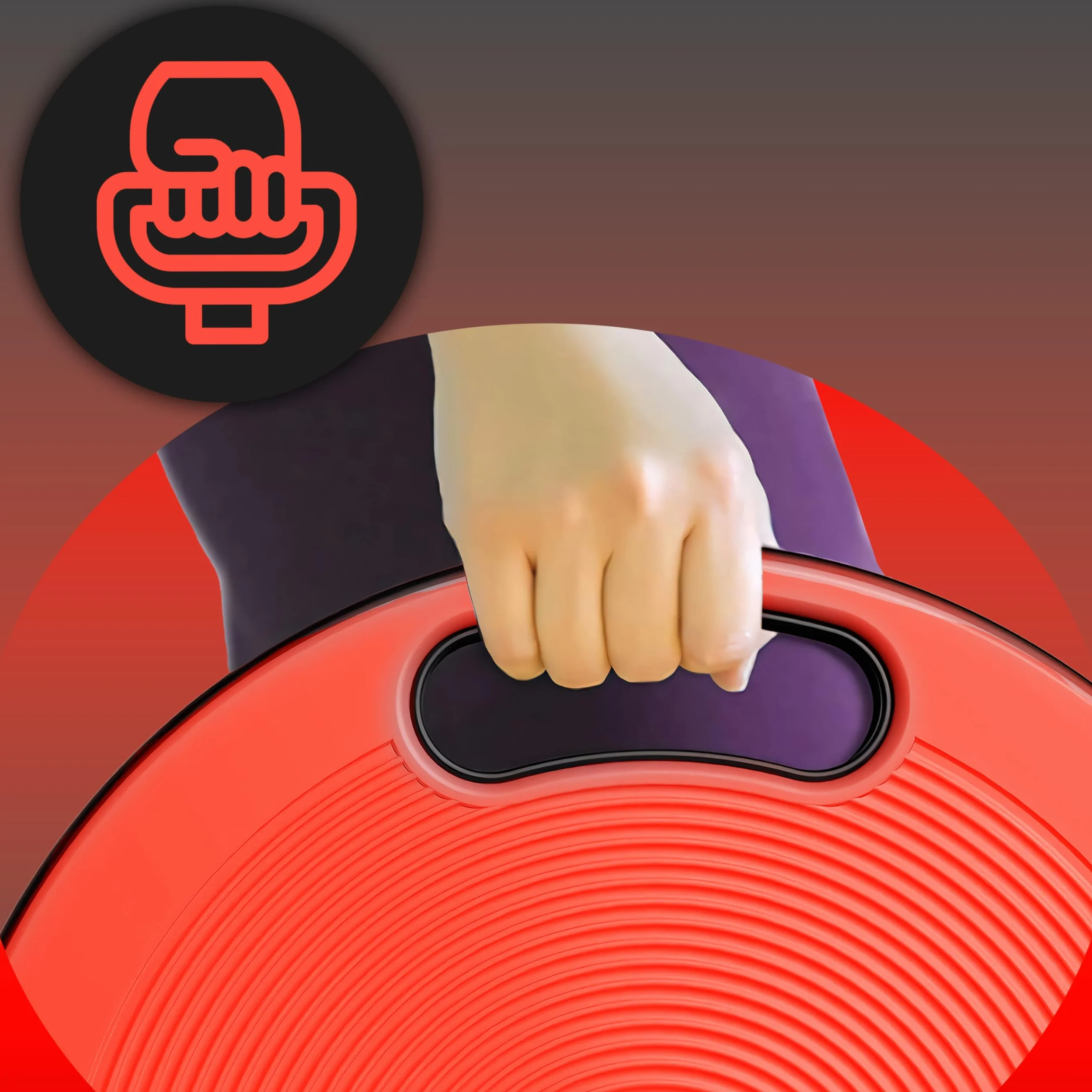 Retoo Deska balansowa z uchwytem Ø 40 cm maks. 150 kg Fitness Balance Pad trening równowagi