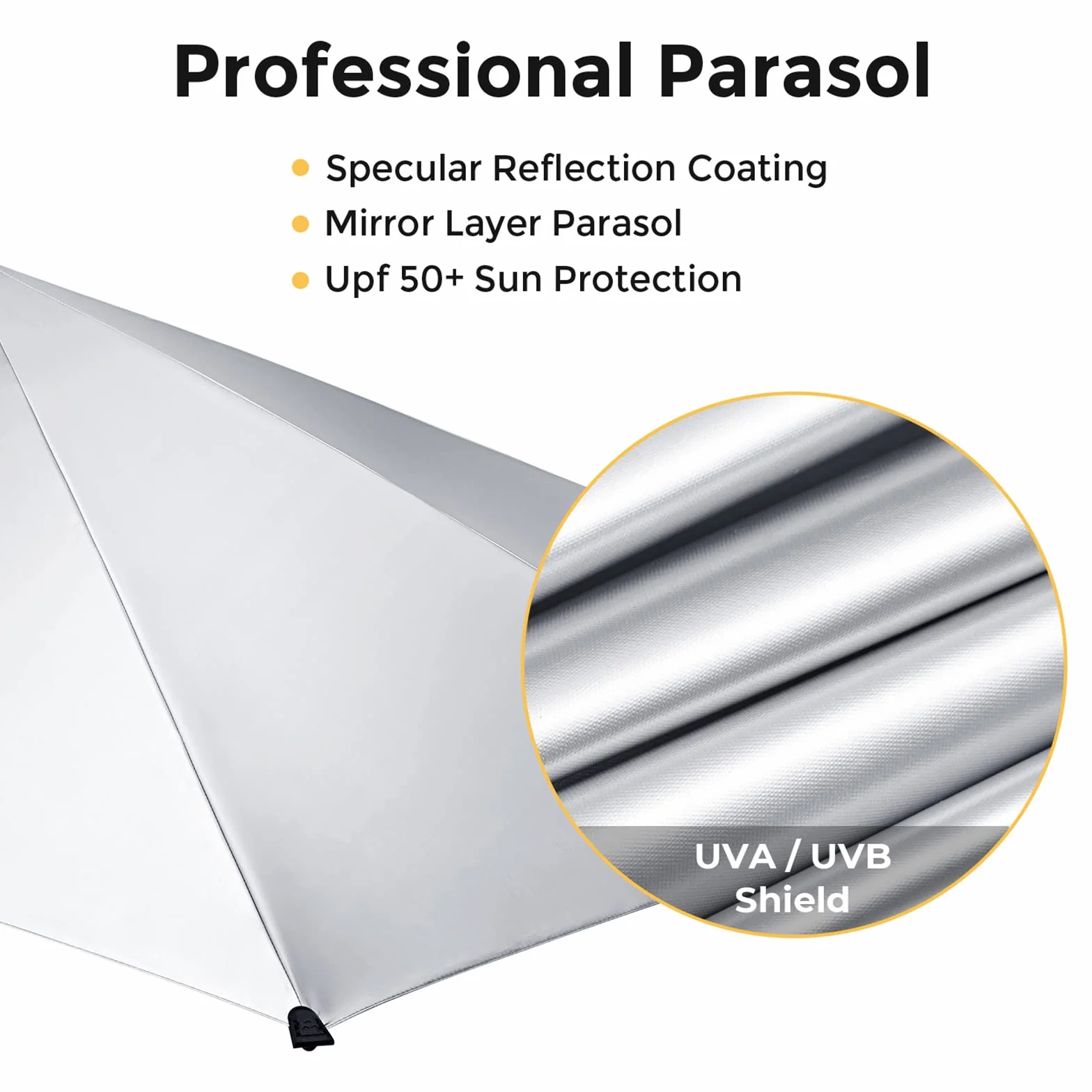 G4Free UPF 50+ Regulowany parasol plażowy XL z uniwersalnym zaciskiem na krzesło wózek inwalidzki wózek golfowy wybielacz patio