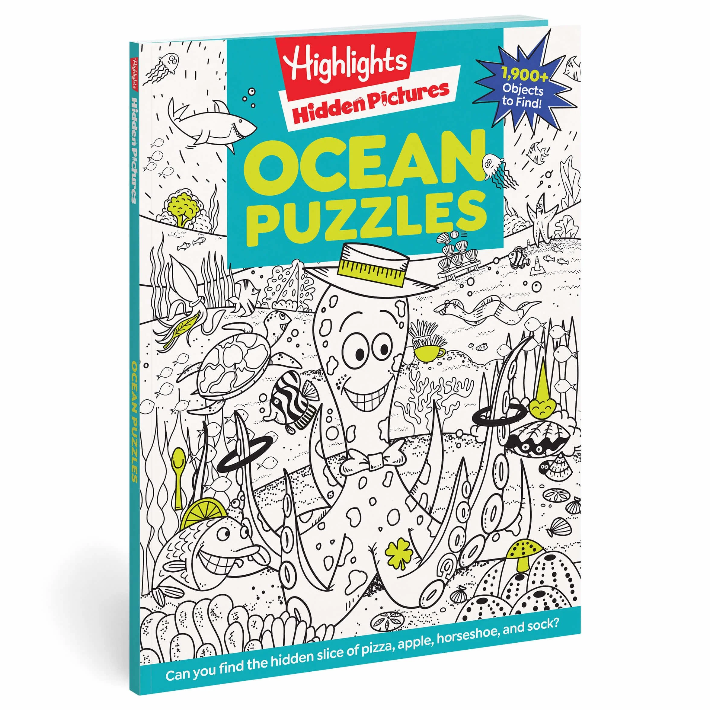 Ocean Puzzles: Over 100 Ocean-Themed Search and Find Puzzles for Kids 6 and Over, Featuring Sea Creatures, Marine Animals, Underwater Scenes and Over 1,900 Hidden Objects
