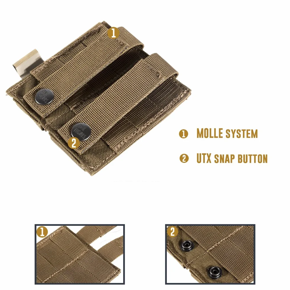 OneTigris MOLLE Taktyczny Torba na Magazynek 1/2 Mag Pouch do M1911/92F/GLOCK