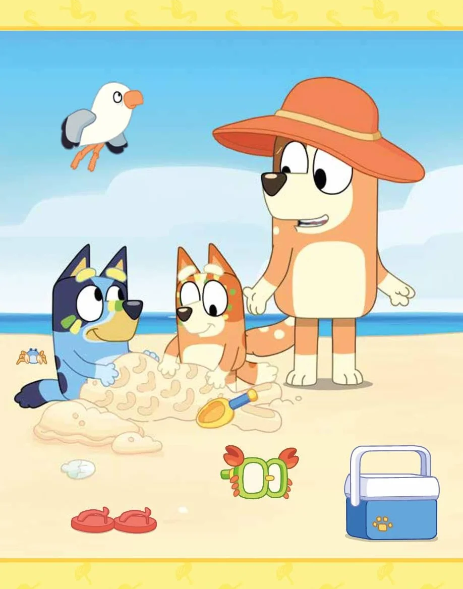 Bluey Malbuch Wasserzauber: Wassermalbuch ab 3 Jahren: Mal- & Rätselbuch mit Wassertankstift I Geschenk für Mädchen und Jungen