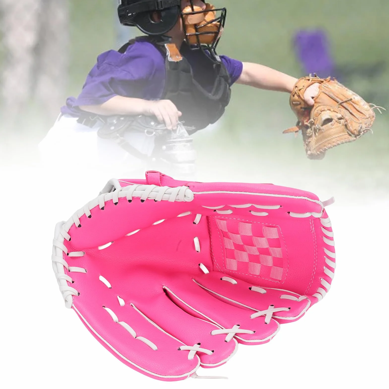 KIMISS Rękawice Baseballowe dla Młodzieży i Dorosłych | Oddychające Rękawice do Softballu do Treningu | Skóra Premium z Ulepszonym Obszarem Chwytania
