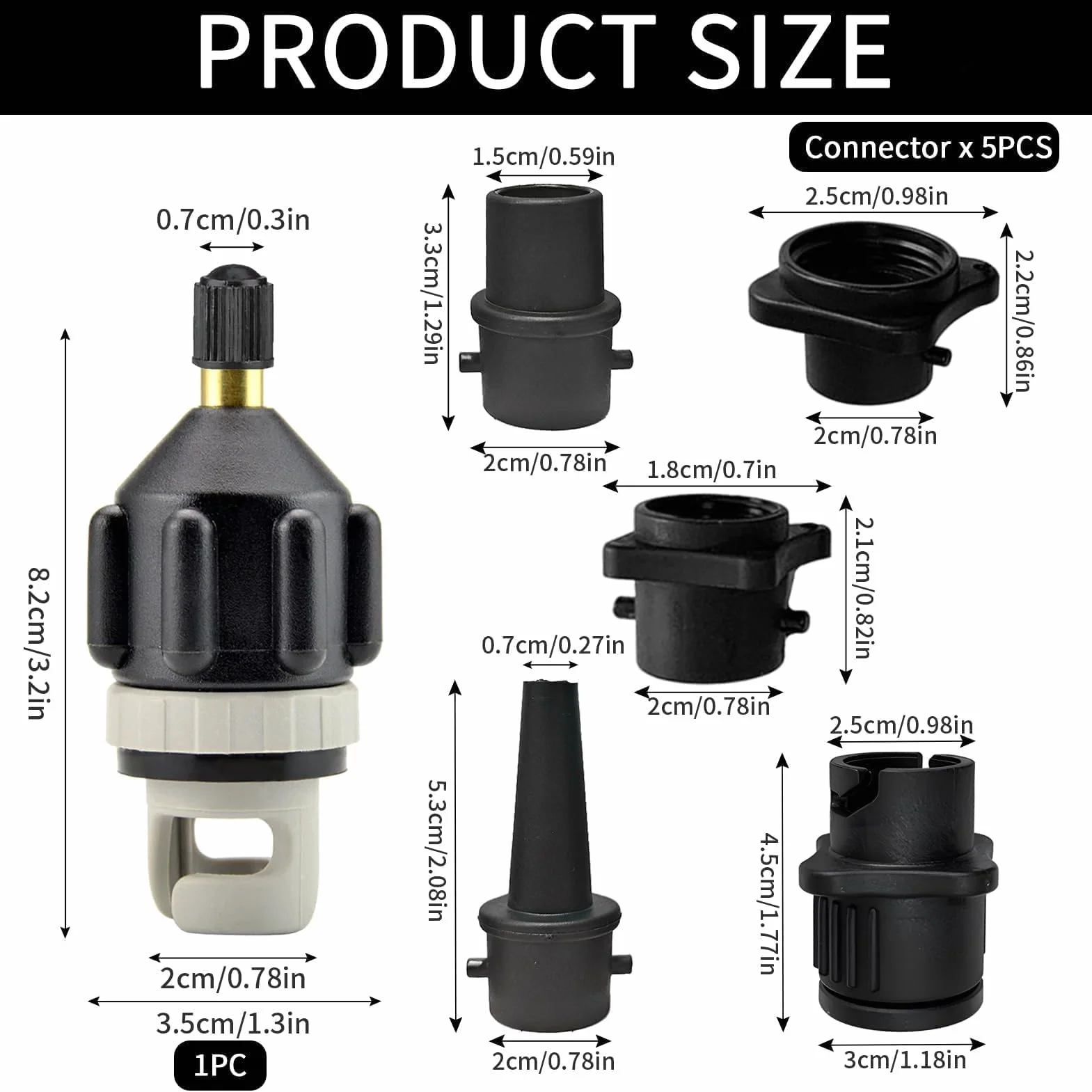 Sprießen Adapter do zaworu Sup, adapter do pompy Sup, zasilacz do pompy sprężarki, adapter zasilacza z dyszą gazową