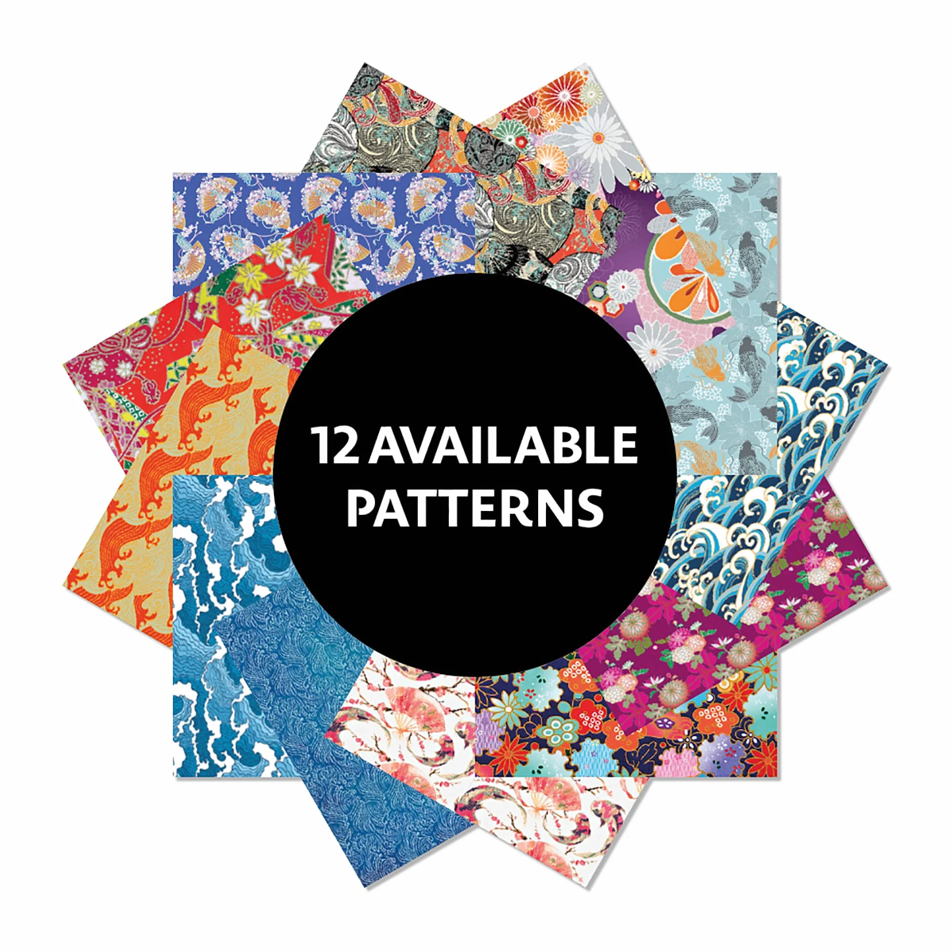 Origami Paper 500 Sheets Chiyogami Patterns 6 15cm: Tuttle Origami Paper: Double-Sided Origami Sheets Printed with 12 Different Designs (Instructions for 6 Projects Included)
