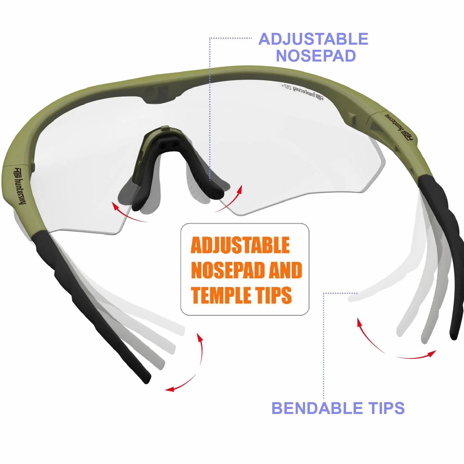 HTS HUNTERSKY S53 okulary ochronne balistyczne przeciwmgielne