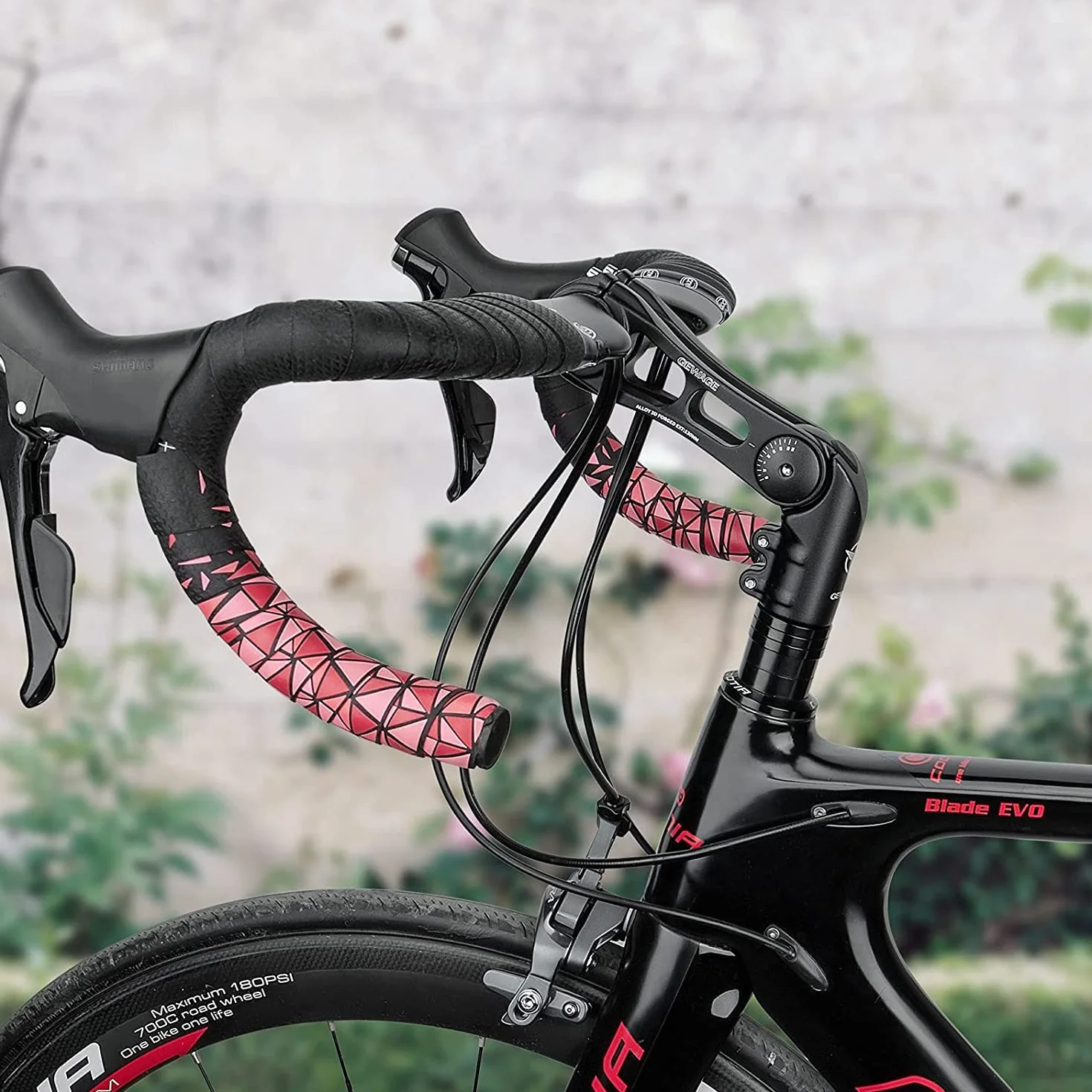 GEWAGE Regulowany Wspornik Kierownicy MTB/Szosowy/BMX – Podniesienie Kierownicy -130° do +90°, 75/95/130 mm, 31,8 mm, Aluminium 3D – Sportowa lub komfortowa jazda (825D-130)