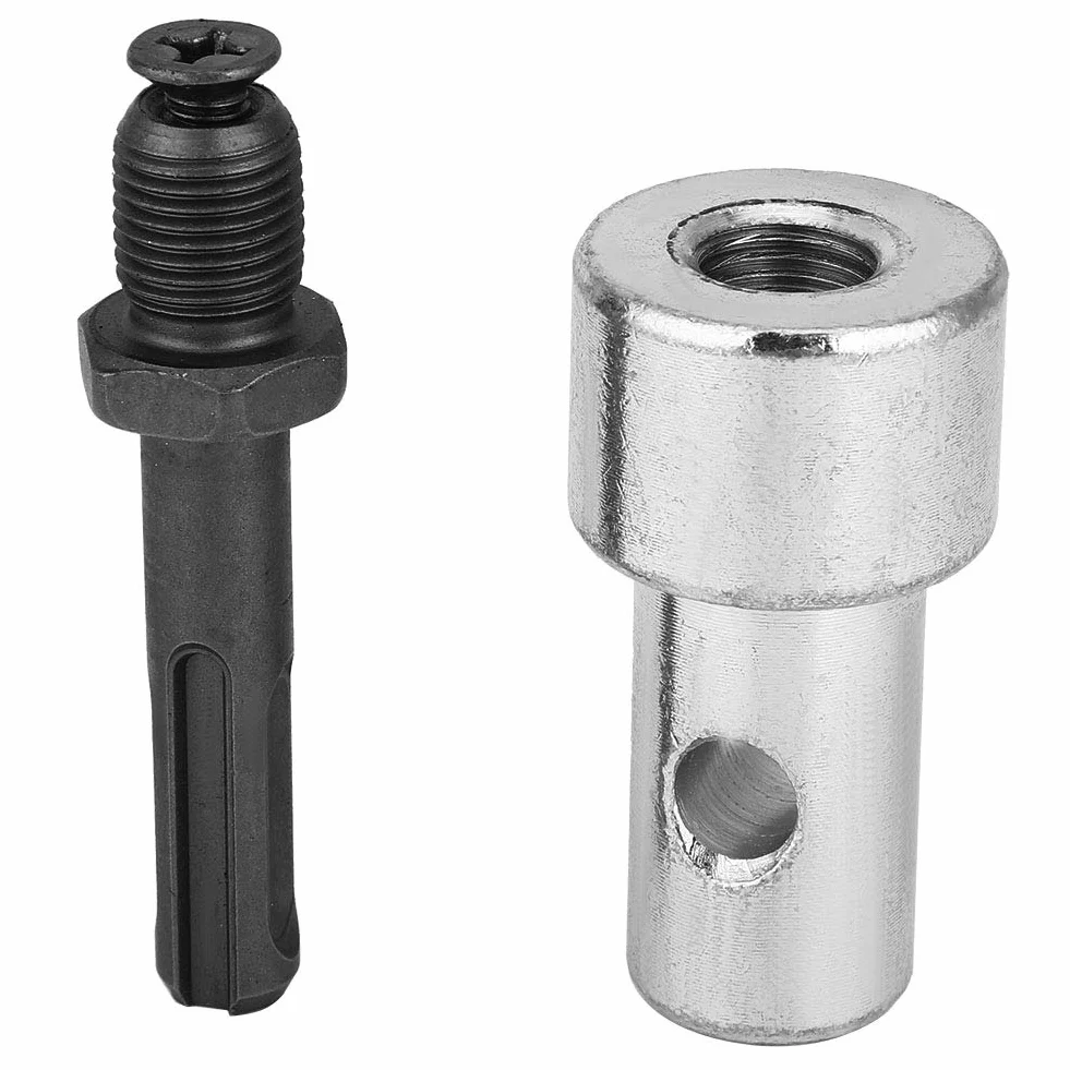Adapter do wiertarki ziemnej, złącze wtykowe do wiertarki elektrycznej, trwałe, praktyczne, 2 gniazda, stabilne, 2 otwory dla majsterkowiczów, wytrzymałe, profesjonalne pracowniki