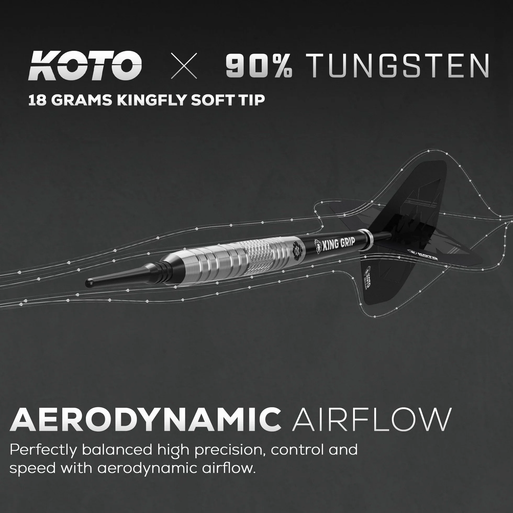 KOTO Kingfly V2 90% Wolfram Rzutki Miękka końcówka 18g