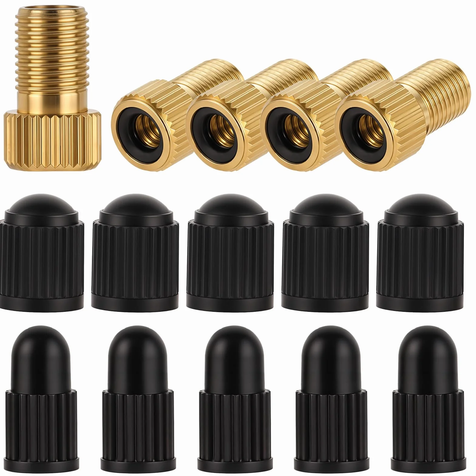 15 adapterów do wentylu rowerowego, samochodowego i francuskiego, adapter do pompki rowerowej