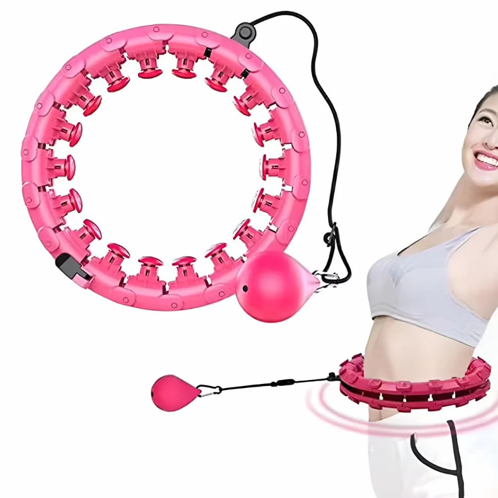 Hula Hop Smart z Obciążeniem z Wypustkami Fitness Składane
