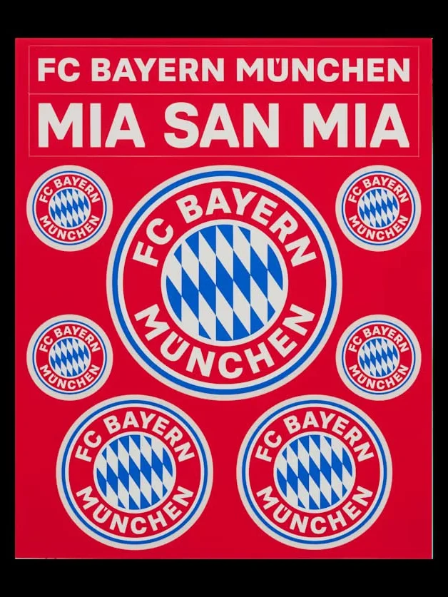FC Bayern München Karta z naklejkami, zestaw 2 szt. - naklejka 31919