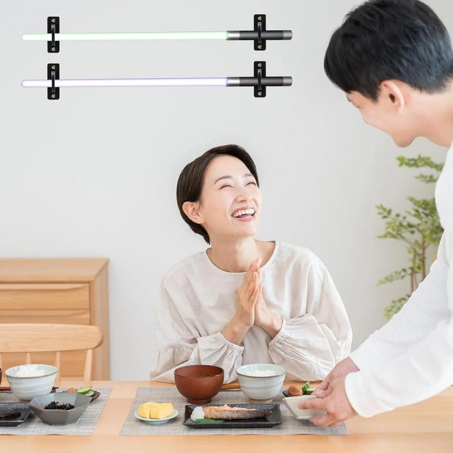 Yosoo Health Gear Regulowany akrylowy miecz ścienny do katany, stojak z haczykami
