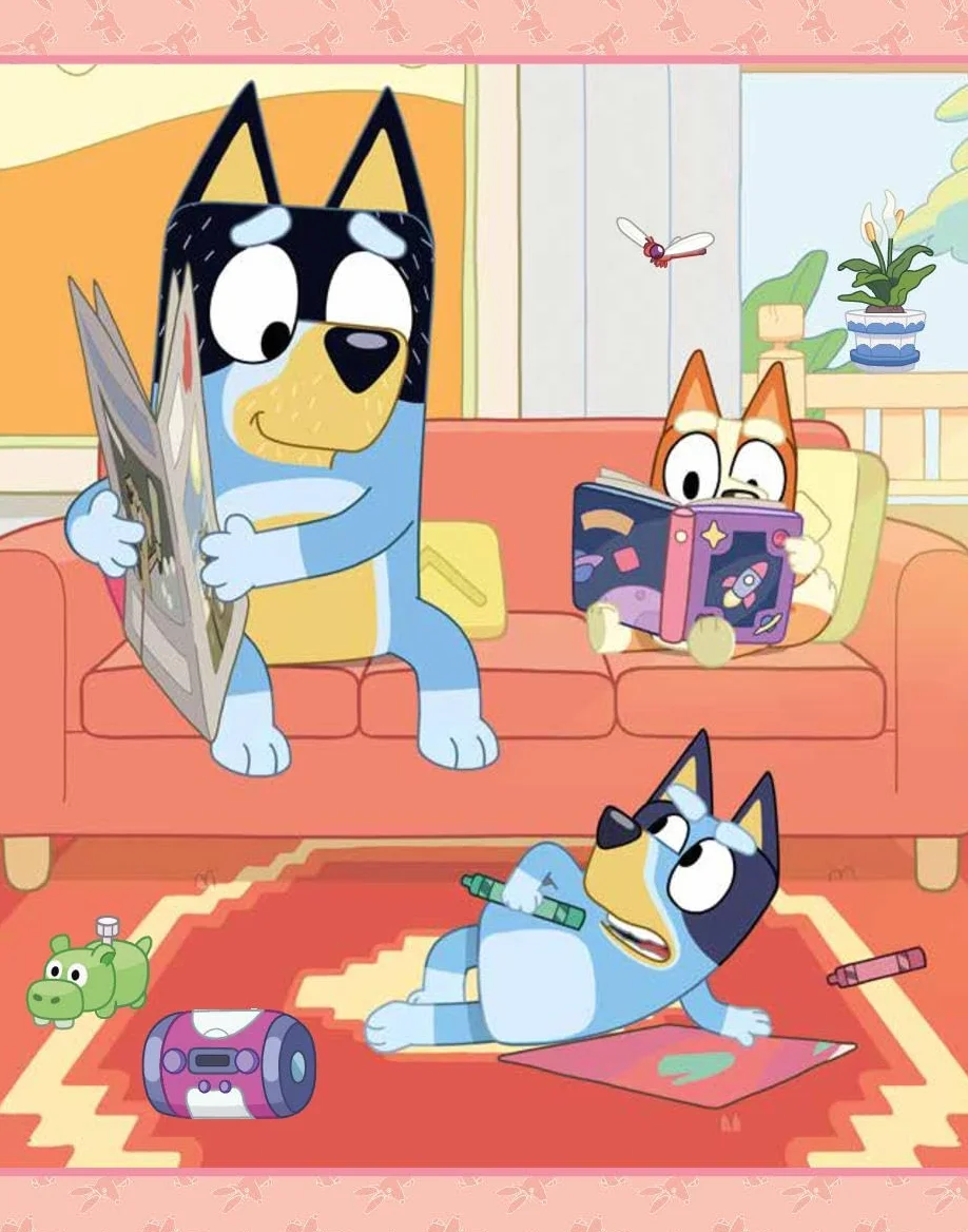 Bluey Malbuch Wasserzauber: Wassermalbuch ab 3 Jahren: Mal- & Rätselbuch mit Wassertankstift I Geschenk für Mädchen und Jungen