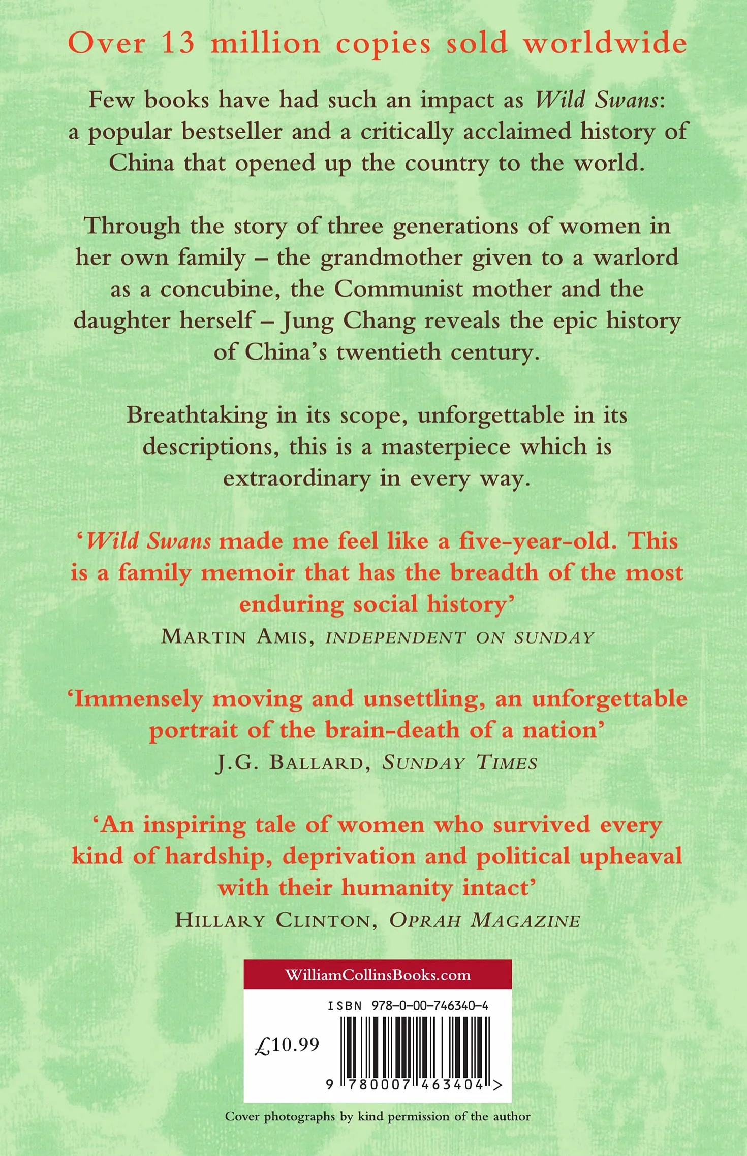Wild Swans: Three Daughters of China – One of the Sunday Times Top 100 Bestselling Books of the Past 50 Years